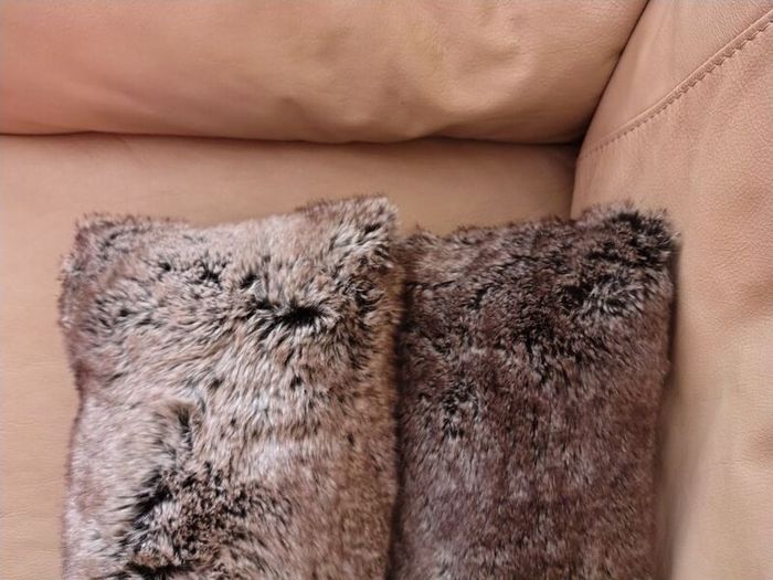 Laura Ashley Draft Excluders. Faux fur and velvet.
