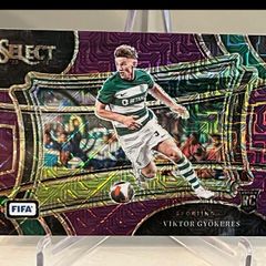 2023 Panini Select FIFA Field Level Purple Mojo Prizm Viktor Gyokeres Rookie RC