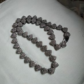 Brand New Heart Bling Necklace