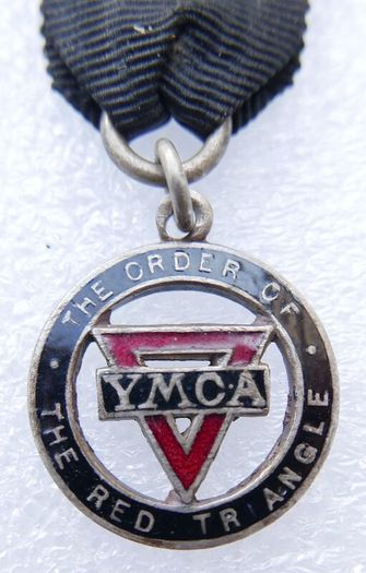 WW1 Period British YMCA Order of the Red Triangle Medal