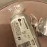 2 x silver pillar candles Image 3