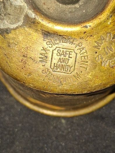 Authentic 1900s Antique Max Sievert Liquid Fuel Blowtorch manufactured in Stockholm, Sweden, Postage available or Collection