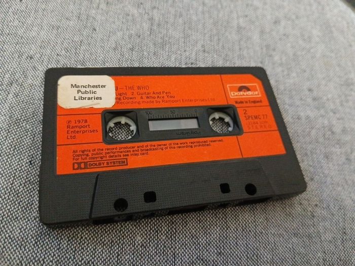 The Who ,Who are You Tape cassette