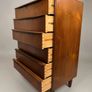 Danish Mid Century Teak Six Drawer Tallboy Image 2