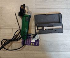 Grinder and digital caliper