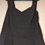 Beautiful black corset detail midi skater dress Image 4