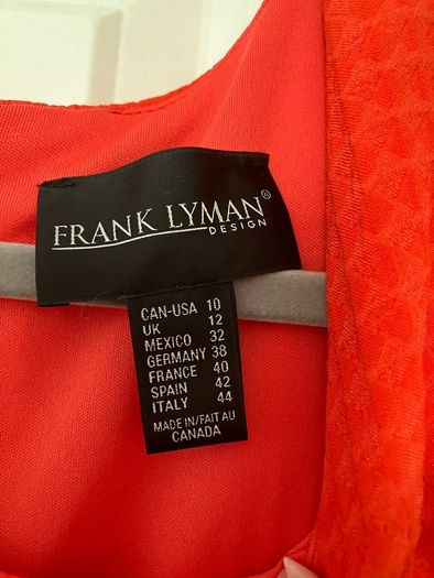 Frank lynam coral Dress