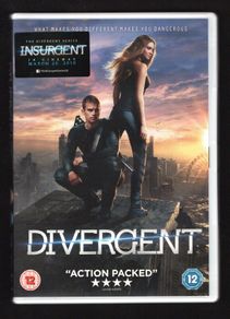 Divergent DVD Movie. Staring Shailene Woodley, Theo James and Ansel Elgort