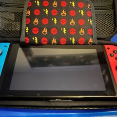Nintendo Switch with games and accessories