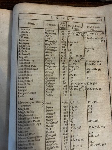 Old book Post-chase companion Ireland 1786