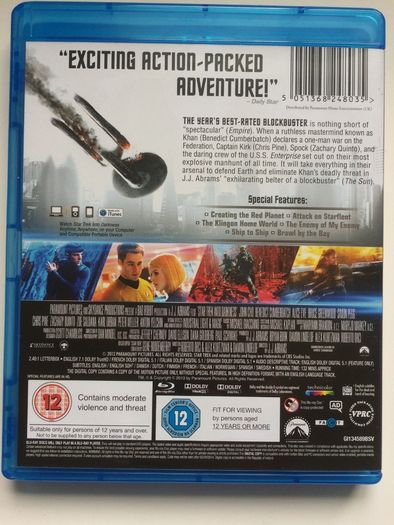Star Trek Trilogy 2009-2016 (Chris Pine, Zoe Saldana, Simon Pegg, Zachary Quinto & Karl Urban) [3xBlu-ray Movies]