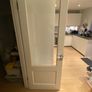Painted oak double doors with glass Image 3