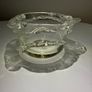 Vintage Textured Ice Bark Art Glass Bowl Image 2