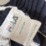 Fila 73 Vintage Mens Knitted Striped Jumper Navy White Sweater Size XL Image 9