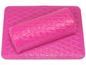 Nail Hand Pillow Cushion Manicure Pad Set - PINK
