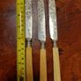 Antique Engraved Table Knives Set of 3 Image 8