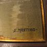 Framed ORIGINAL E.Martino Oil Painting On Board, Signed  Early 20th Century Painting Image 3