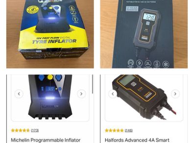 car battery charger / tyre inflator