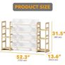 Toy Storage Organizer with 6 Shelves and 12 Bins, Bookshelf/Bookcase, Kids Bin Shelf, Toys Box for Playroom Organization for Bedroom & Room Decor, White, 52.3" W Image 2