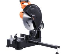 Chop Saw, 355 mm Stainless Steel Cold Cut Blade, 3500 W Powerful Brushless Motor, 750-1200 r/min Adjustable Speed, Metal Cutting Chop Saw for Metal Square and Flat Tubes, I-Shaped Steels