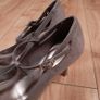 Marks & Spencer Taupe Beige Mushroom Suede T-Bar Court Heels Pumps 6.5UK/39.5EU Image 7