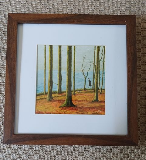 Framed print woodland walk