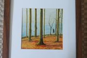 Framed print woodland walk