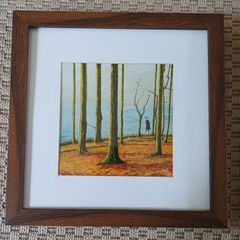Framed print woodland walk