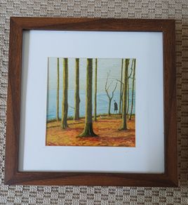 Framed print woodland walk
