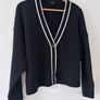 Massimo Dutti V-neck Knitted Cardigan Image 3