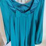 Stunning Prima cobalt deep turquoise blouse size UK14 EU42 Postage included Image 3