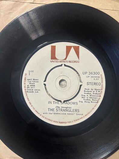 The Stranglers vinyl 7" Single. Irish pressing