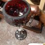 Ruby red candle holder Image 8