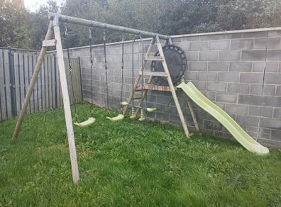Swings and slide
