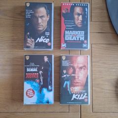 4 x Steven Seagal VHS TAPES