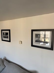 Pair of Framed Black and White Cityscape Prints - New York & San Francisco