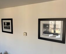 Pair of Framed Black & White Cityscape Prints - New York & San Francisco