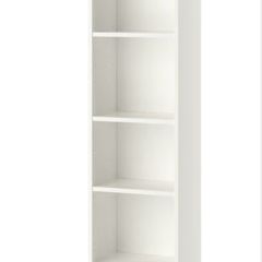 White Bookcase with adjustable Shelves- PICK UP ONLY