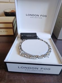 London Fog silver link 8inch unisex silver bracele
