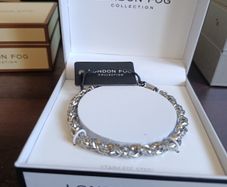 London Fog silver link 8inch unisex silver bracele