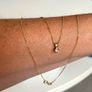 9ct gold diamond pendant chain Image 4