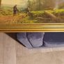 Large vintage country scene framed picture Image 3