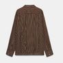 Fab Zara Brown and White Stripe Cotton Oversized Shirt Image 8