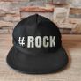 Trussardi Jeans Black Flat Peak Glitter Lettering Baseball Logo Hat Cap Image 2
