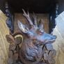 antique carved stag shelf Image 4