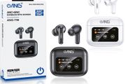T56 ANC Earbuds with Touch Screen Display Powerful Sound and Clear Calls