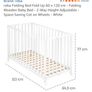 Brand new folding wooden baby bed with brand new mattress Image 4
