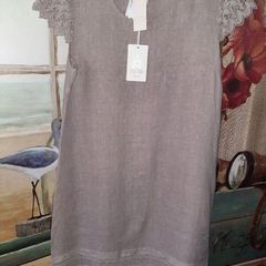 Martina Innocenti 100% Linen Shift Dress , New With Tags ,Size 14