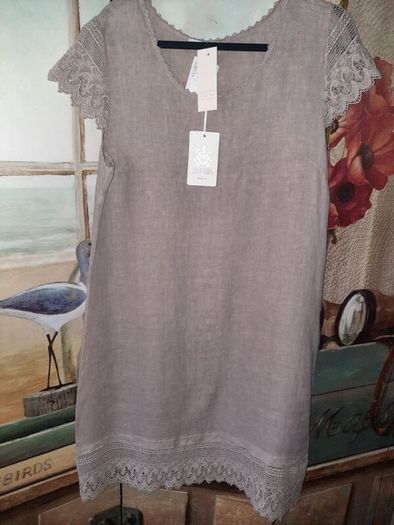 Martina Innocenti 100% Linen Shift Dress , New With Tags ,Size 14