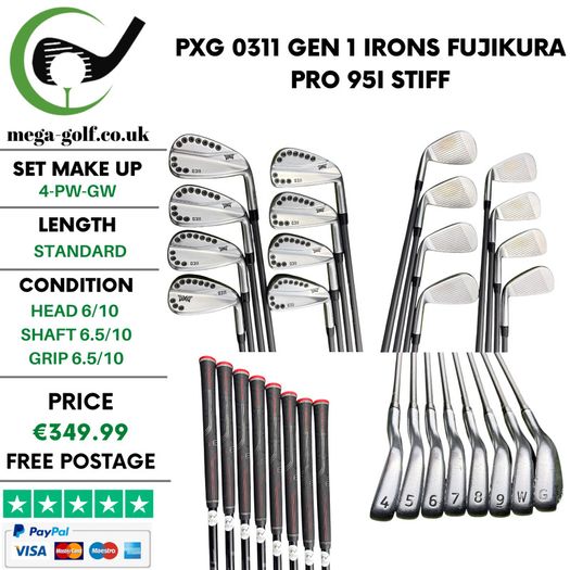 PXG 0311 Gen 1 Irons / 4-Pw-Gw / Fujikura Pro 95i Stiff